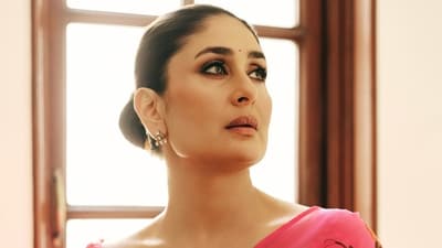 The queen of sarees strikes again: Kareena Kapoor is out here single-handedly reviving our saree obsession on the Daayra press tour. (Instagram/ kareenakapoorkhan)