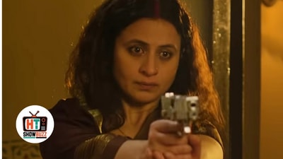 Rasika Dugal in a still from Mirzapur The Movie.