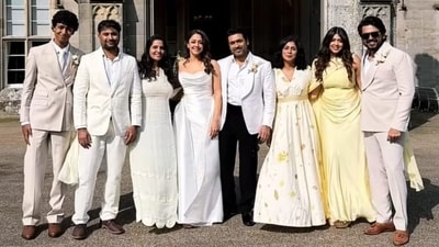 Jyotika and Suriya renewed their vows in the presence of their family. Jyotika and Suriya renewed their vows in the presence of their family.