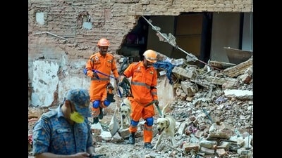 The action follows the collapse of a five-storey PG in Satya Niketan, which killed seven people, including five DU students, and has raised concerns over safety in student accommodation. (HT Archive) The action follows the collapse of a five-storey PG in Satya Niketan, which killed seven people, including five DU students, and has raised concerns over safety in student accommodation. (HT Archive)