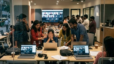 An employee wrote on Reddit that the team was asked to work remotely on the day they were laid off. (Representational image created using AI.) An employee wrote on Reddit that the team was asked to work remotely on the day they were laid off. (Representational image created using AI.)