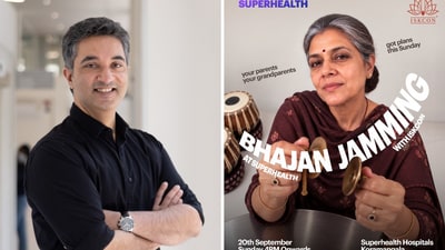 Varun Dubey is hosting a 'Bhajan Jam' at Superhealth Hospitals, Bengaluru.