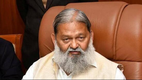 Haryana energy minister Anil Vij (HT File)