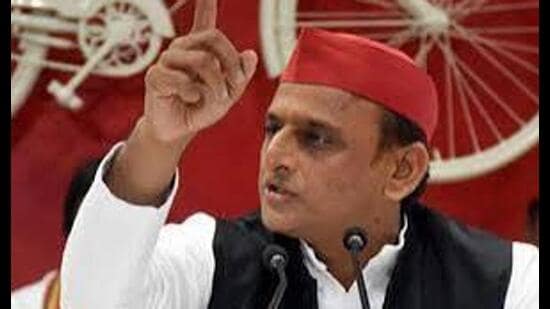 Samajwadi Party chief Akhilesh Yadav aims to send a direct political message while attempting to broaden the PDA umbrella beyond its traditional Yadav-Muslim core. (HT file)