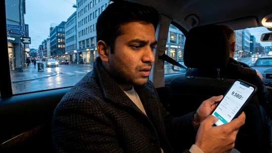 Indian traveller shares Norway taxi fare online. (Representational image generated using AI)