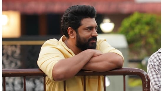 Nivin Pauly plays Justin Davis in Bethlehem Kudumba Unit.