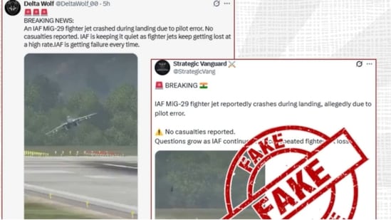 It also shared a link to the original video from the game. (Screengrab/X/@PIBFactCheck)