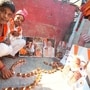 Patna, Bihar, India -Sep.16, 2026: BJP workers lighting earthen lamps to celebrating birthday of Prime Minister Narendra Modi at Kali Ghat in Patna, Bihar, India, Wednesday,Sep,16, 2026.(Photo by Santosh Kumar/ Hindustan Times) 