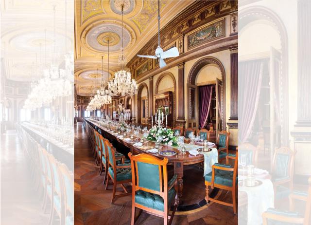 The Nizam used Falaknuma as a guest house for the Prince of Wales and other royalty.