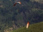 After two months, the thrill of adventure sports has returned to the valleys of Kullu-Manali. (Aqil Khan /HT)