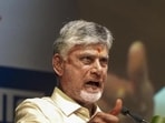 Andhra Pradesh chief minister N Chandrababu Naidu in Varanasi on Thursday. (PTI PHOTO) Andhra Pradesh chief minister N Chandrababu Naidu in Varanasi on Thursday. (PTI PHOTO)