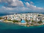 Buildings stand on Male, the capital city of the Maldives, June 19, 2026. (AP File Photo)