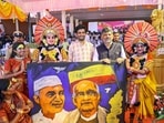 Karnataka chief minister DK Shivakumar during the 'Kalyana Karnataka Utsava Day' celebrations in Kalaburagi on Thursday. (ANI)