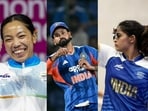 Mirabai Chanu, the Indian cricket teams, and Manu Bhaker are the three leading Indian gold medal prospects at the Asian Games 2026