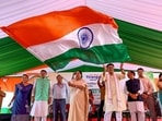 Most of the existing flags are mounted on 35-metre-high poles, while some installations have poles as high as 50 metres (Hindustan Times)