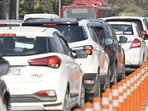 Officials said the area witnesses heavy traffic due to people travelling to the airport as well as VIP movement (HT)