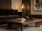 Dark wood furnishing