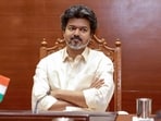 In this image posted on Sept 18, Tamil Nadu chief minister Vijay is seen during a function 