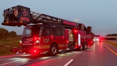 The Whitestown Fire Department and mutual aid crews responded to a working apartment fire at Windmark Court on September 17. (Whitestown Fire Department ) The Whitestown Fire Department and mutual aid crews responded to a working apartment fire at Windmark Court on September 17. (Whitestown Fire Department )