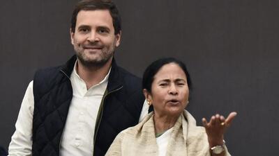 Congress leader Rahul Gandhi and West Bengal Chief Minister Mamata Banerjee (Sanjeev Verma/HT FILE PHOTO) Congress leader Rahul Gandhi and West Bengal Chief Minister Mamata Banerjee (Sanjeev Verma/HT FILE PHOTO)