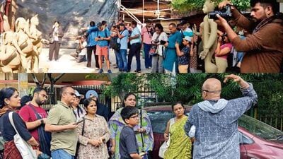 Delhi’s heritage walk conductors are curating pre-Pujo tours — offering everything from historical deep-dives and artisan interactions to authentic Bengali delicacies and market walks. Delhi’s heritage walk conductors are curating pre-Pujo tours — offering everything from historical deep-dives and artisan interactions to authentic Bengali delicacies and market walks.