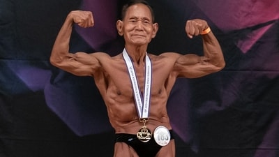 Toshisuke Kanazawa has won in the 85-and-over category,
