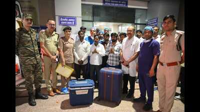 His family, which had come to Rohtak for work, consented to organ donation. (HT) His family, which had come to Rohtak for work, consented to organ donation. (HT)