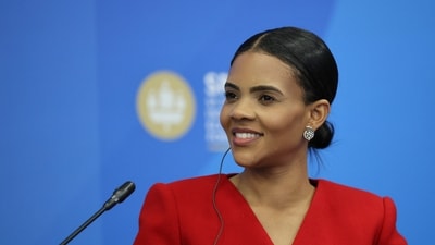 A clash between conservative Candace Owens and Turning Point USA (TPUSA) erupted this week over an event at Nampa Christian School in Idaho featuring Erika Kirk. (REUTERS)