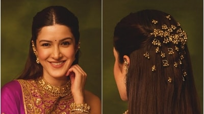 The trend is gaining popularity on social media, with videos under the #ghungroo hashtag surpassing 1.5 million views as beauty creators show off their own hair moments (Photo: Instagram) The trend is gaining popularity on social media, with videos under the #ghungroo hashtag surpassing 1.5 million views as beauty creators show off their own hair moments (Photo: Instagram)