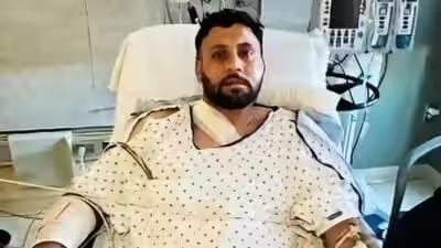 The Sacramento Bee reported that the attacker, identified as Andrew Kris Bzdak, stabbed the trucker 17 times in his arms, chest and rib cage. (HT) The Sacramento Bee reported that the attacker, identified as Andrew Kris Bzdak, stabbed the trucker 17 times in his arms, chest and rib cage. (HT)