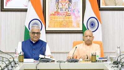 Union minister for environment, forest and climate change Bhupender Yadav with chief minister Yogi Adityanath in Lucknow on Friday. (Sourced) Union minister for environment, forest and climate change Bhupender Yadav with chief minister Yogi Adityanath in Lucknow on Friday. (Sourced)