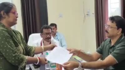 Mamata Banerjee-led faction candidate from Nandigram Sanchita Pradhan (Dey) has withdrawn her nomination for the Nandigram Assembly constituency by-election. ( X@ANI)