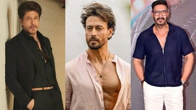 Shah Rukh Khan, Tiger Shroff and Ajay Devgn. Shah Rukh Khan, Tiger Shroff and Ajay Devgn.