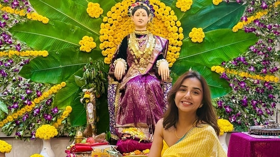 We look at Goddess Gauri as a special guest: Prajakta Koli on celebrating Gauri Pujan the Koli way