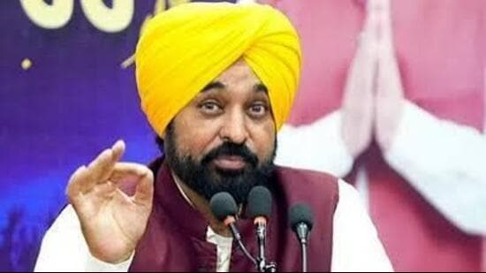 Mann also sought to position himself as a representative of Punjab’s farmers at the Centre (HT)