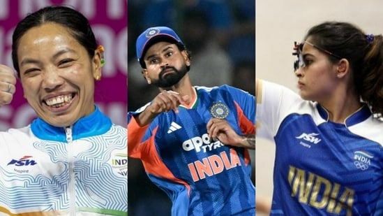 Mirabai Chanu, the Indian cricket teams, and Manu Bhaker are the three leading Indian gold medal prospects at the Asian Games 2026