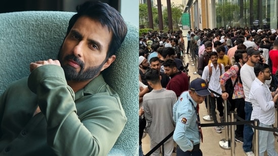 iPhone 18 launch: Sonu Sood reacts to long queues in Mumbai