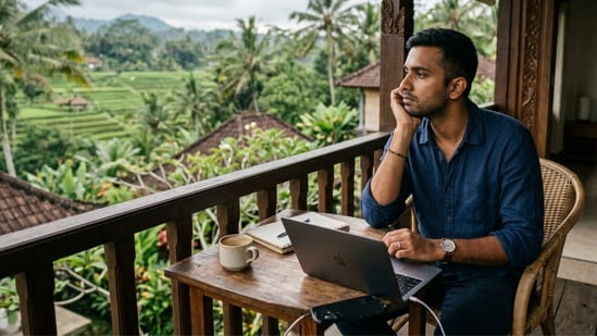 Indian man shares glimpse of his Bali lifestyle.(Representational image generated using AI)