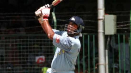 The Indian left-hander in action.