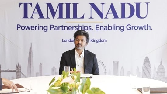 CM Vijay embarked on his first overseas trip since assuming office on the night of September 10, with the state government saying the visit was aimed at attracting investments. (HT_PRINT)