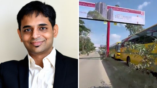Ritish Reddy called out Bengaluru's traffic jams in a social media post. (X/@itsritish)