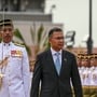 Bangladesh's Prime Minister Tarique Rahman reviews Malaysian honour guards during a welcome ceremony at the Federal Government office "Putra Perdana" in Putrajaya, Malaysia, June 22, 2026. Mohd Rasfan/Pool via REUTERS