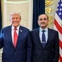 US President Donald Trump during a meeting with Pakistan Prime Minister Shehbaz Sharif and Field Marshal Asim Munir at the White House, in Washington, DC, US, Sept. 26, 2025. (Image: PTI)
