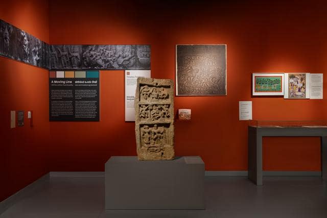 A 10th- century hero stone from the MAP collection. (Museum of Art & Photography) A 10th- century hero stone from the MAP collection. (Museum of Art & Photography)