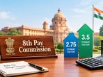 8th Pay Commission salary hike: Illustrative calculations show how 2.75 and 3.5 fitment factors could change basic pay for central government employees across different pay matrix levels. (AI-generated image for representational purposes only.)
