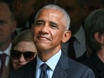 Former US President Barack Obama attend the 25th anniversary commemoration of the September 11.