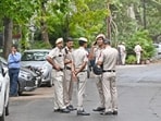 The Delhi police team that visited the spot found the body of a person wearing a pair of blue jeans, with pieces of a purple cloth on top.