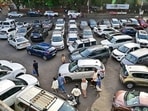 Mumbai, India - June 11, 2026: Parking below JJ Bridge near Crawford Market, in Mumbai, India, on Thursday, June 11, 2026. (Photo by Anshuman Poyrekar/Hindustan Times) (Anshuman Poyrekar/HT Photo)
