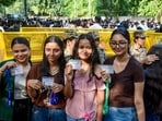 DUSU 2026 election results LIVE: Students show their identity cards amid voting for students attending evening classes during the Delhi University Students Union (DUSU) elections, at Law Centre-I, Faculty of Law, in New Delhi