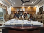 The Aliganj police arrested 16 people, 12 men and four women, during the September 18 raid. (HT Photo)